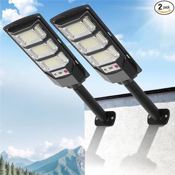 Solar Street Lights Outdoor Motion Sensor Waterproof Dusk to Dawn Yard Path Ligh - Picture 7 of 7